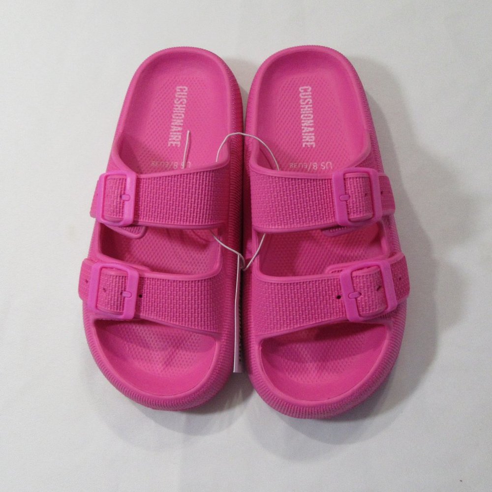 Cushionaire Fame Hot Pink slide Size 8